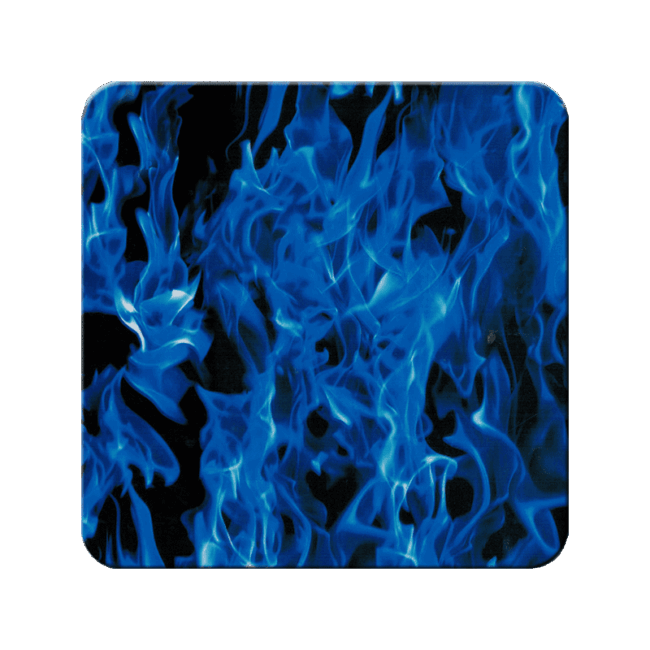 blue flames