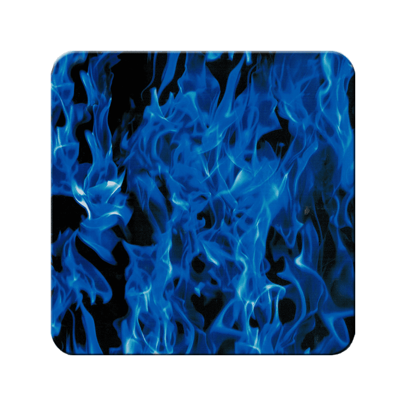 blue flames