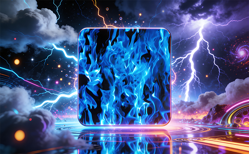 flammes bleue
